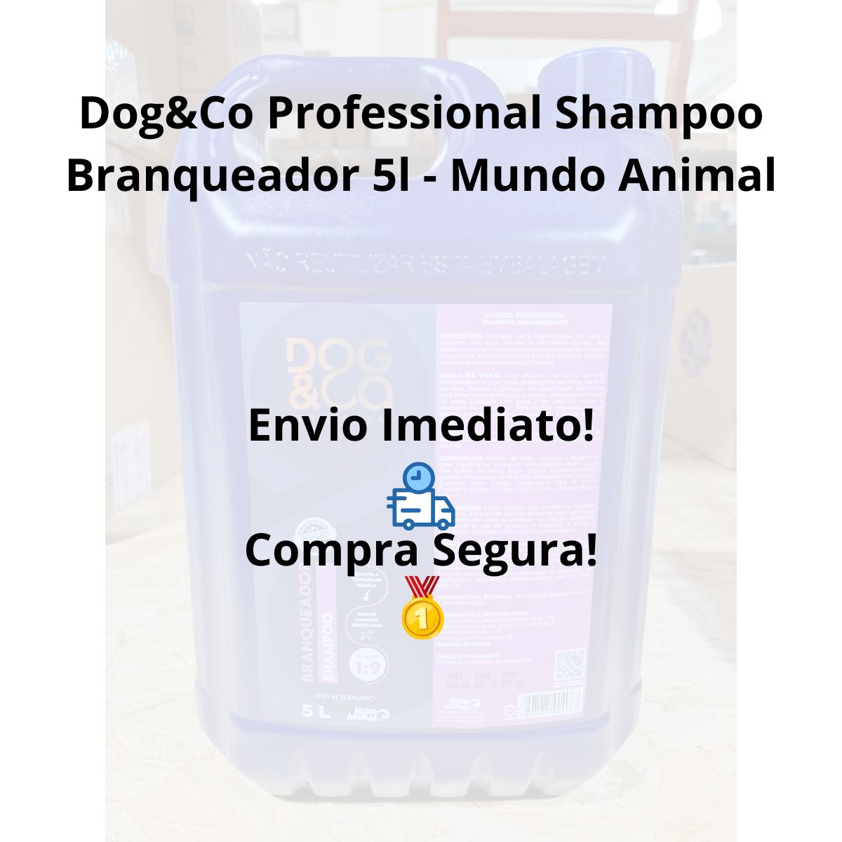 Dog&Co Professional Shampoo Branqueador 5l - Mundo Animal - Imagem 5