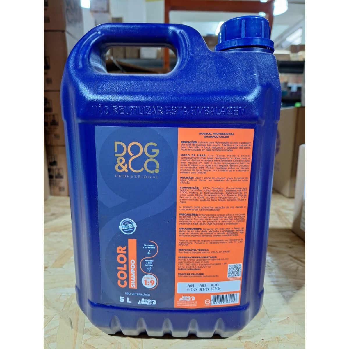 Dog&Co Professional Shampoo Color 5l - Mundo Animal - Imagem 2