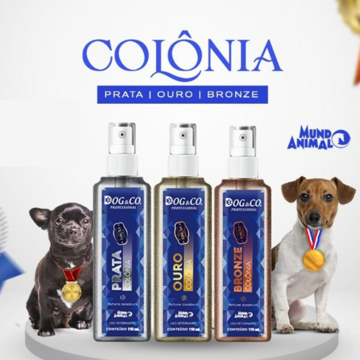 Dog & Co Colônia Platine 500ml Perfume pra Cães Mundo Animal - Imagem 3