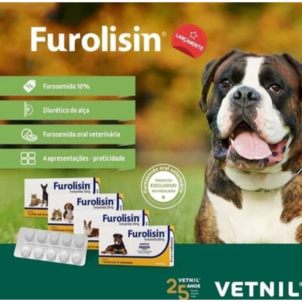 Furolisin 40mg - 10 Comprimidos - Vetnil - Imagem 6