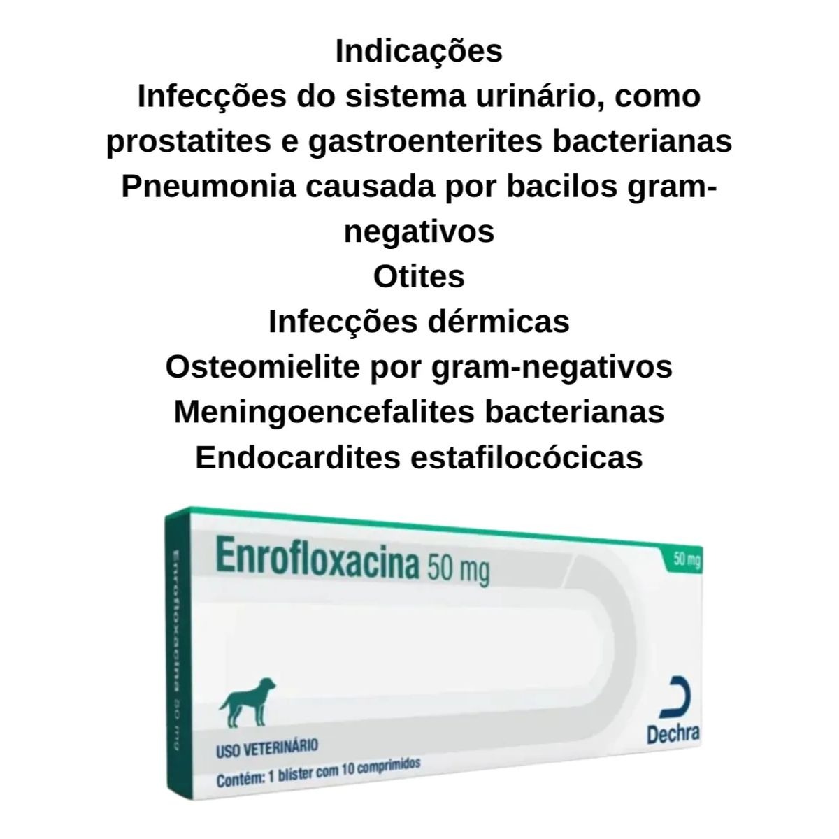 Enrofloxacina 50mg 10cp - Imagem 2