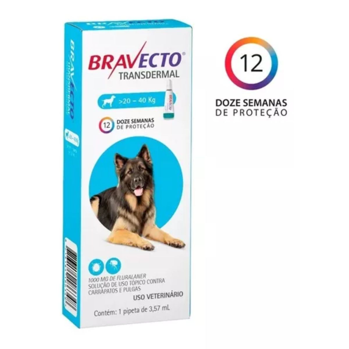 Bravecto Transdermal 20kg a 40kg - Imagem 3