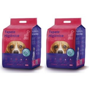 2un Tapete Higiênico 30un 80x60cm Pelo Amor - Ibasa