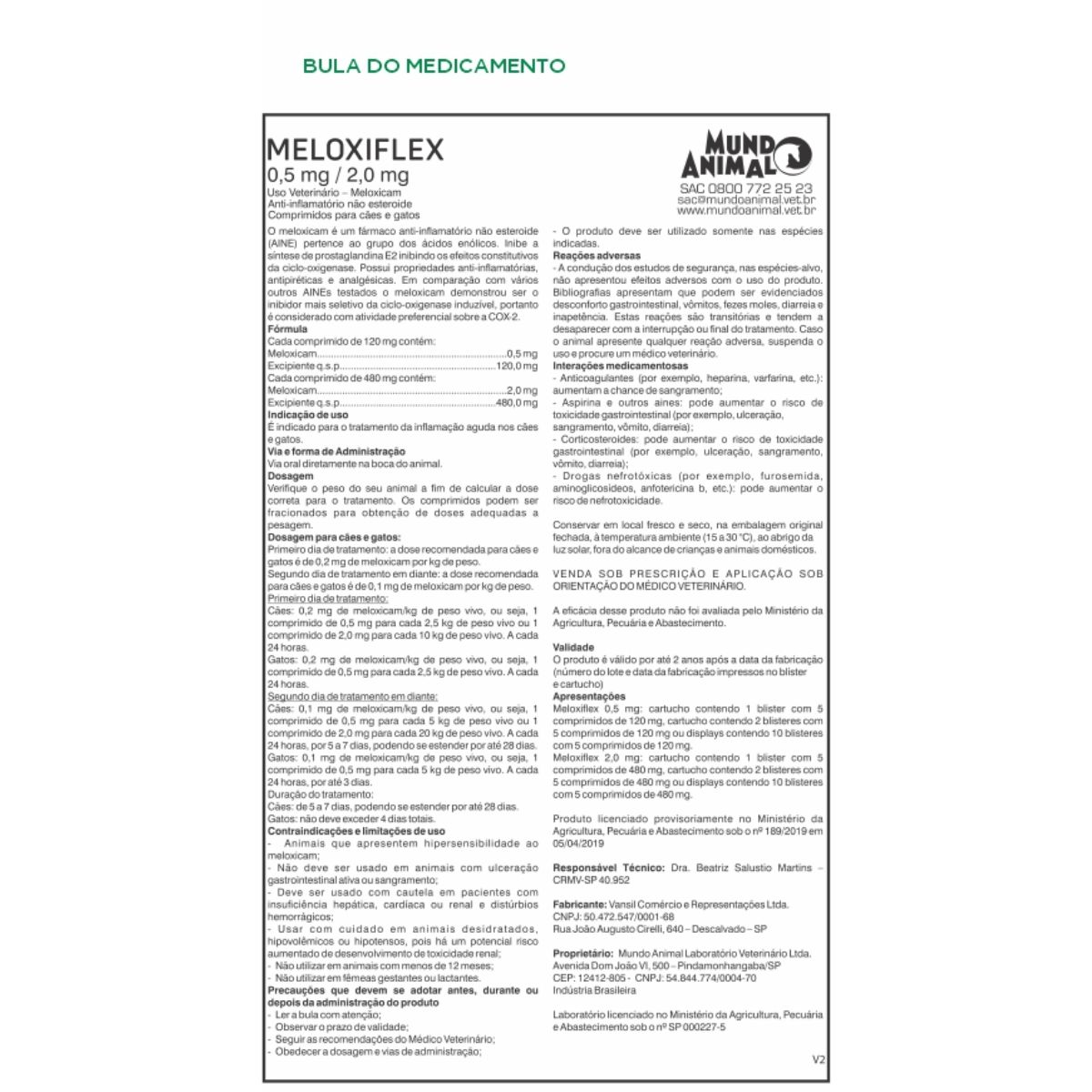 Meloxiflex 0,5 mg - 10 comprimidos - Imagem 3