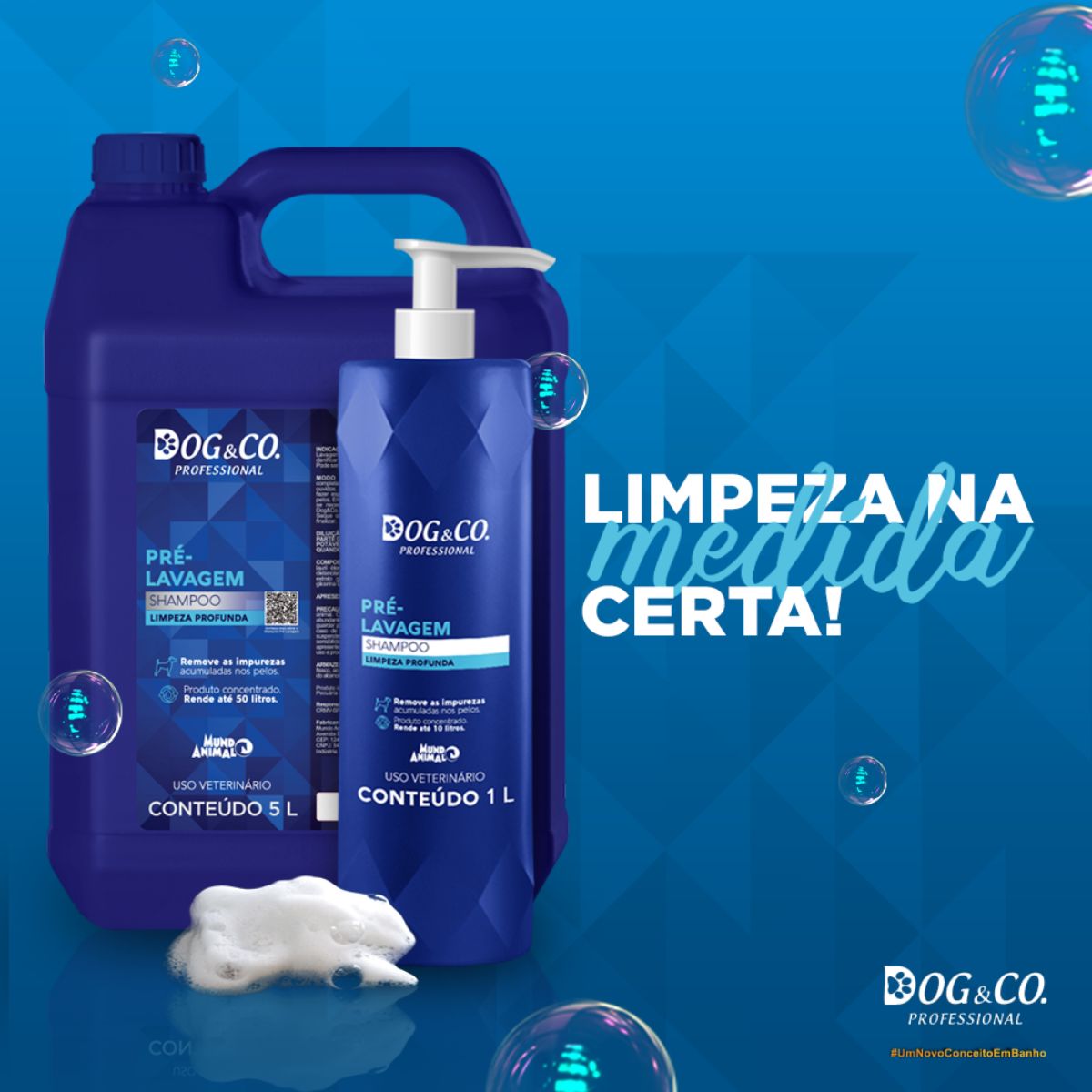 Dog&Co Professional Shampoo Pre - Lavagem 5l - Mundo Animal - Imagem 4