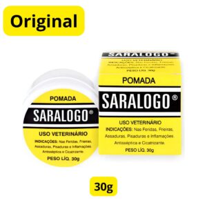 Pomada Saralogo 30g Antisséptica Cicatrizante Cães Gatos Aic