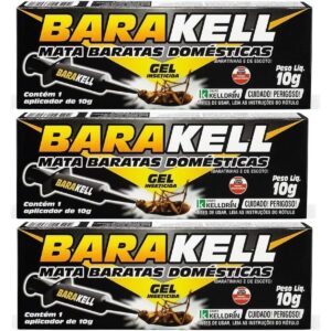 3 Barakell Gel 10g Eficaz Contra Baratas - Kelldrin