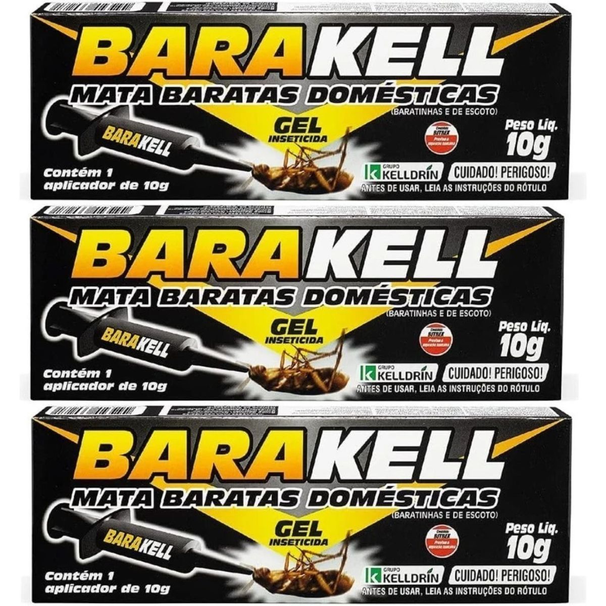 3 Barakell Gel 10g Eficaz Contra Baratas - Kelldrin