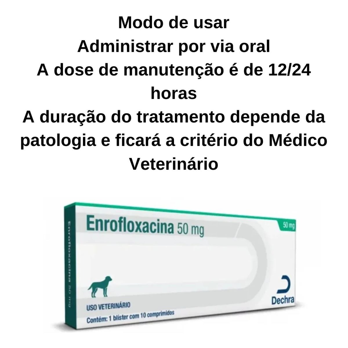 Enrofloxacina 50mg 10cp - Imagem 3