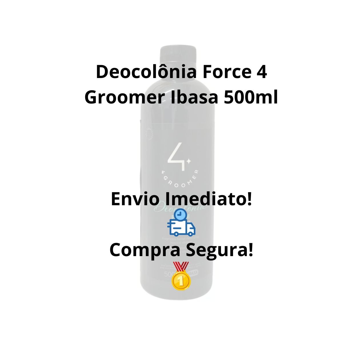 Deocolônia Force 4 Groomer Ibasa 500ml - Imagem 5