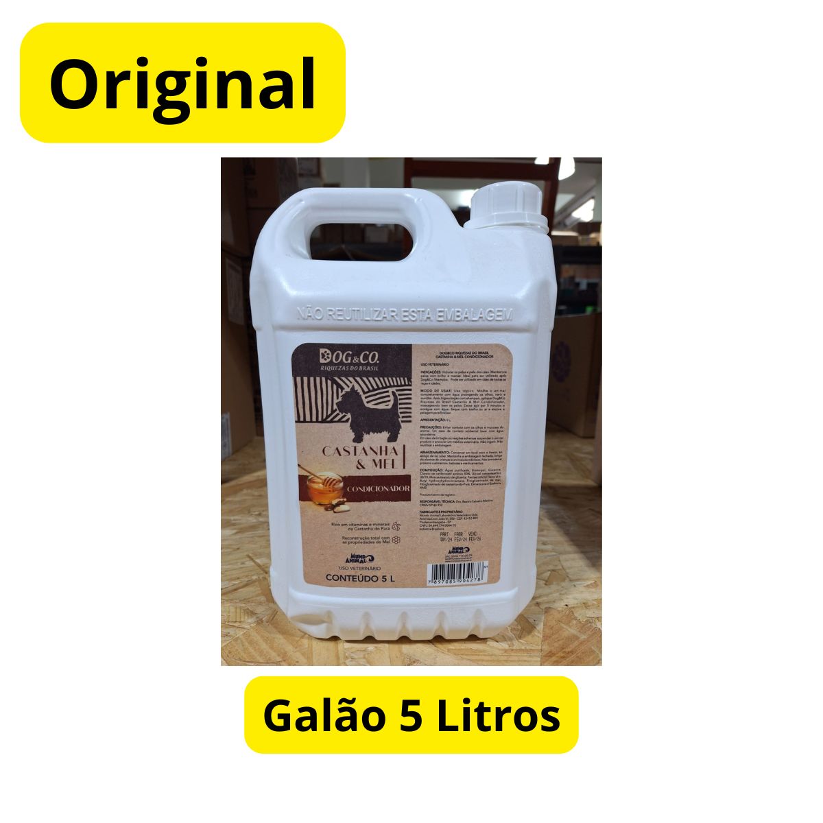 Dog&Co Riquezas Do Brasil Condicionador Castanha E Mel 5l