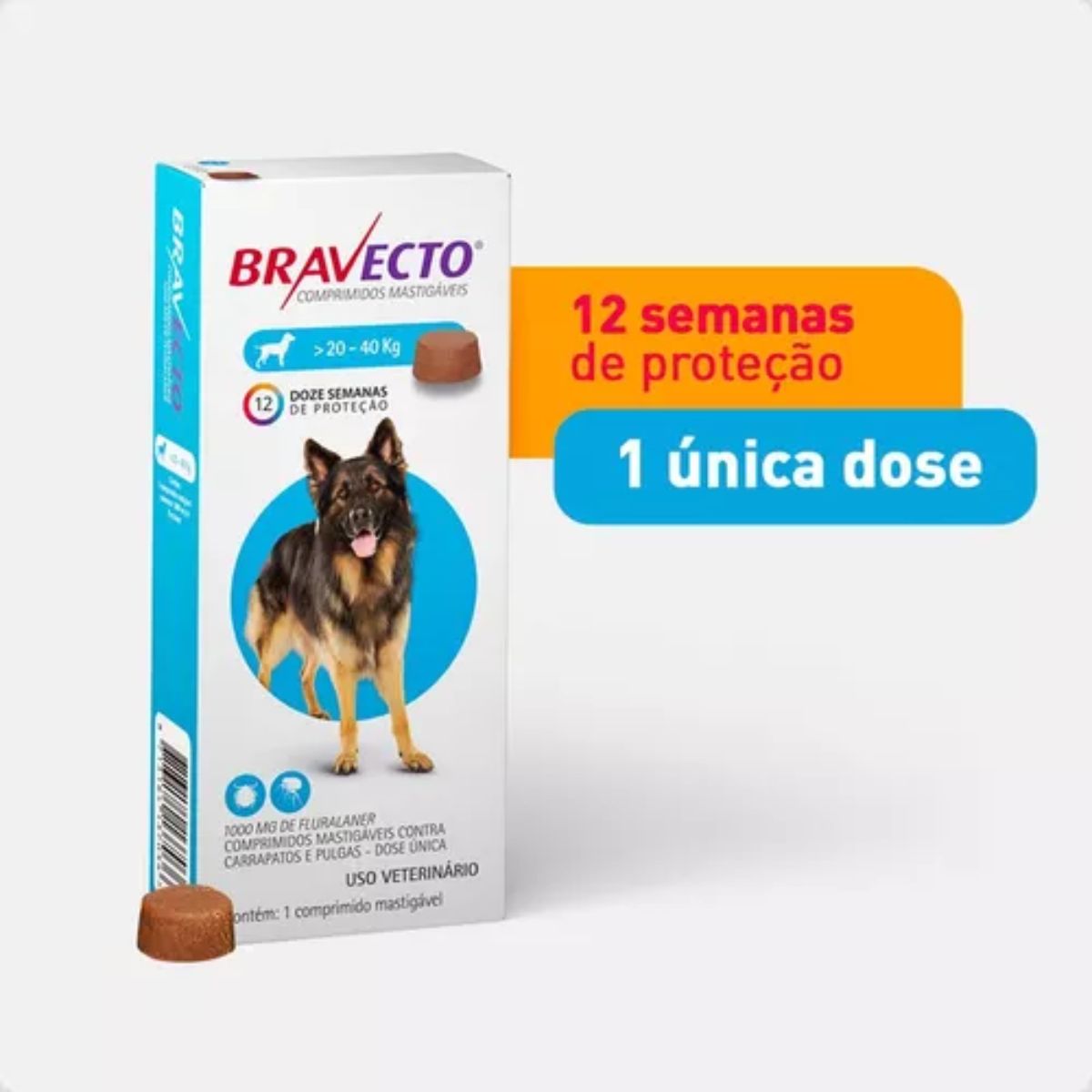 Bravecto 20kg a 40kg -MSD - Imagem 2
