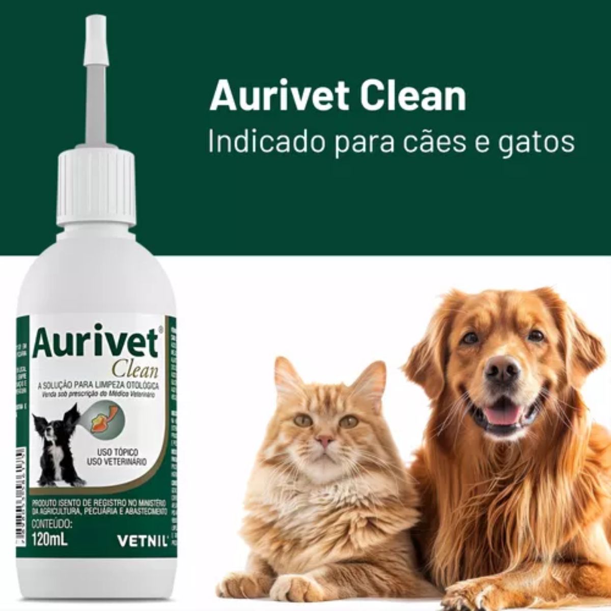 Aurivet Clean 120ml - Imagem 2