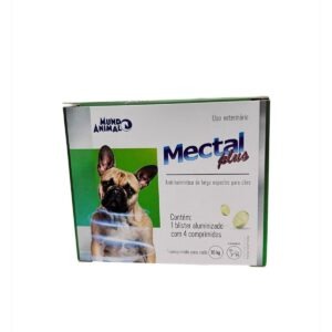 Vermífugo Mectal Plus 660mg 10kg 4 Comprimidos Mundo Animal