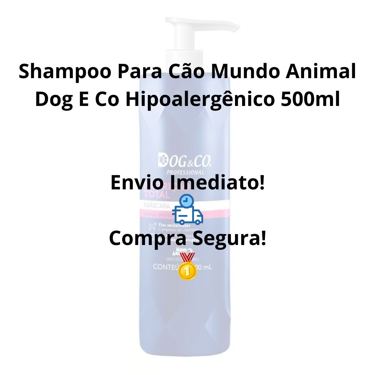 Dog&Co Shampoo Para Cão Mundo Animal Hipoalergênico 500ml - Imagem 5