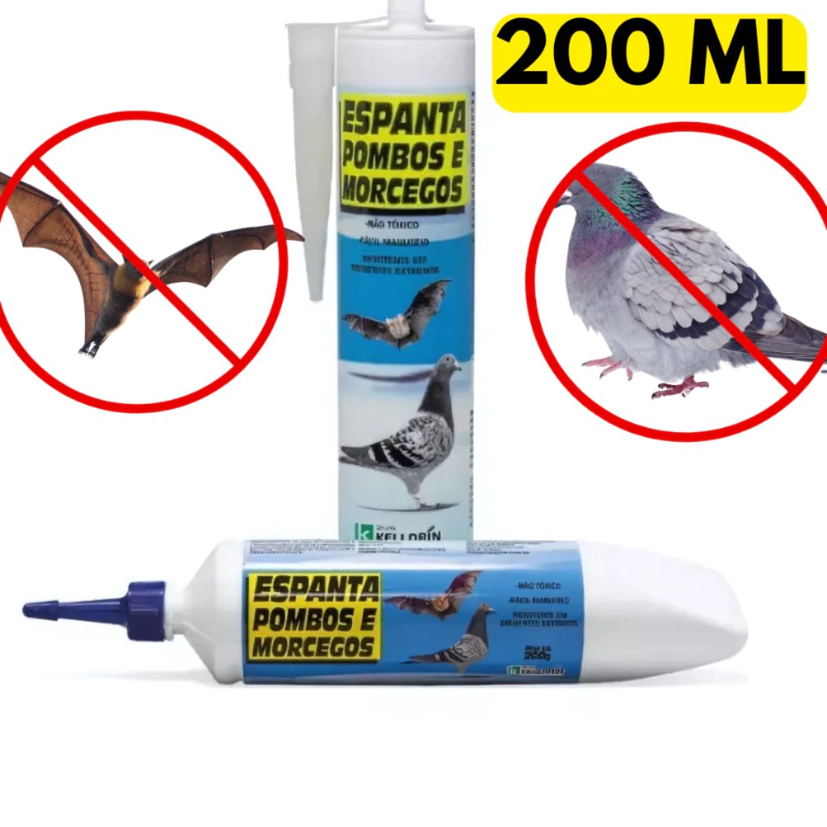 3 Espanta Pombos Morcegos (Bisnaga) 200g - Imagem 4