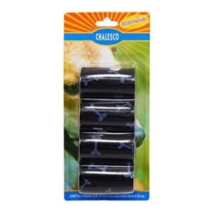 Preto Refil Cata Caca Com 4 Rolos De 20 Sacolas - Chalesco