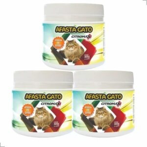 Afasta Gato Repelente Não Tóxico Citromax 300g Xo Gato Kit 3
