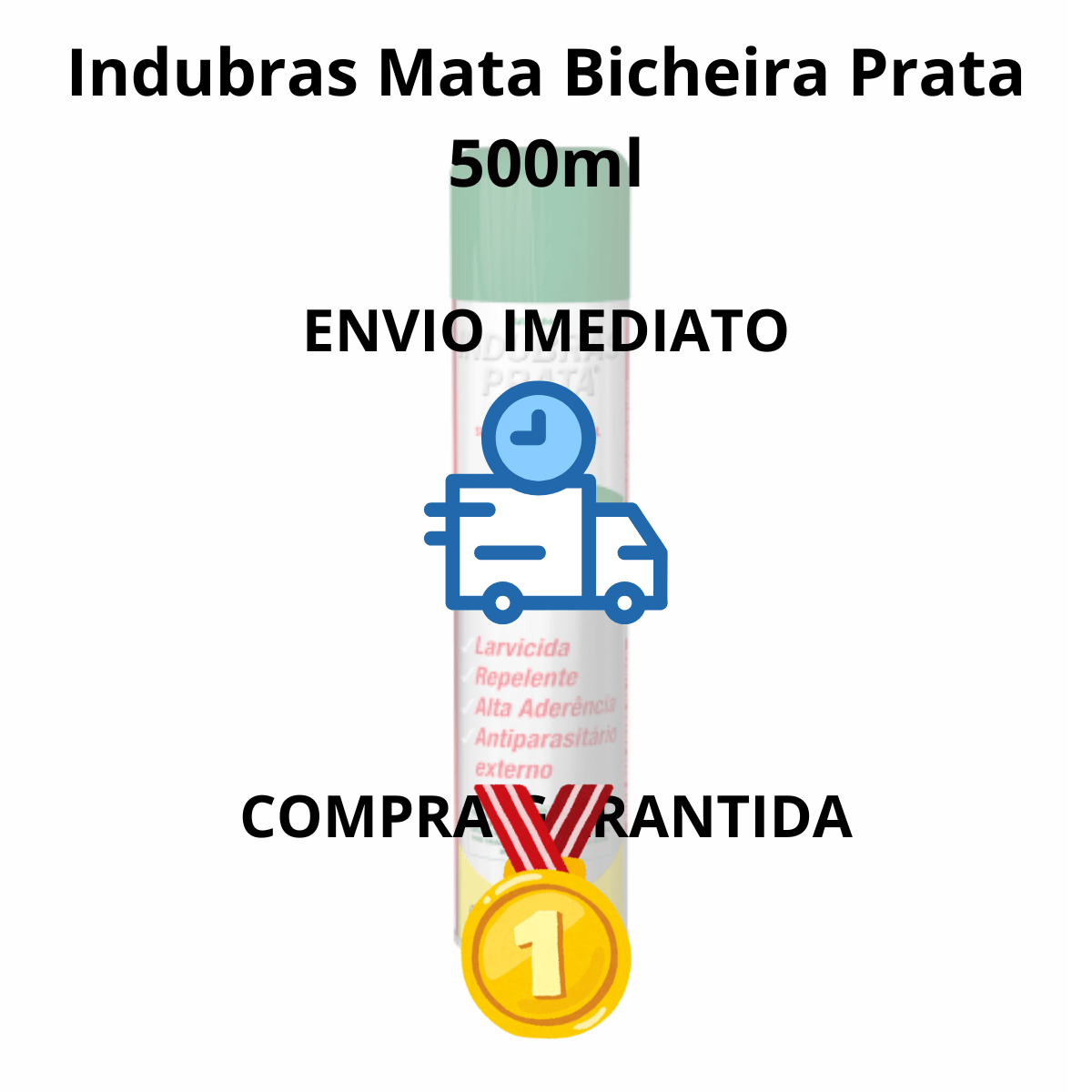 Mata Bicheira Indubras Prata 500ml - Imagem 3