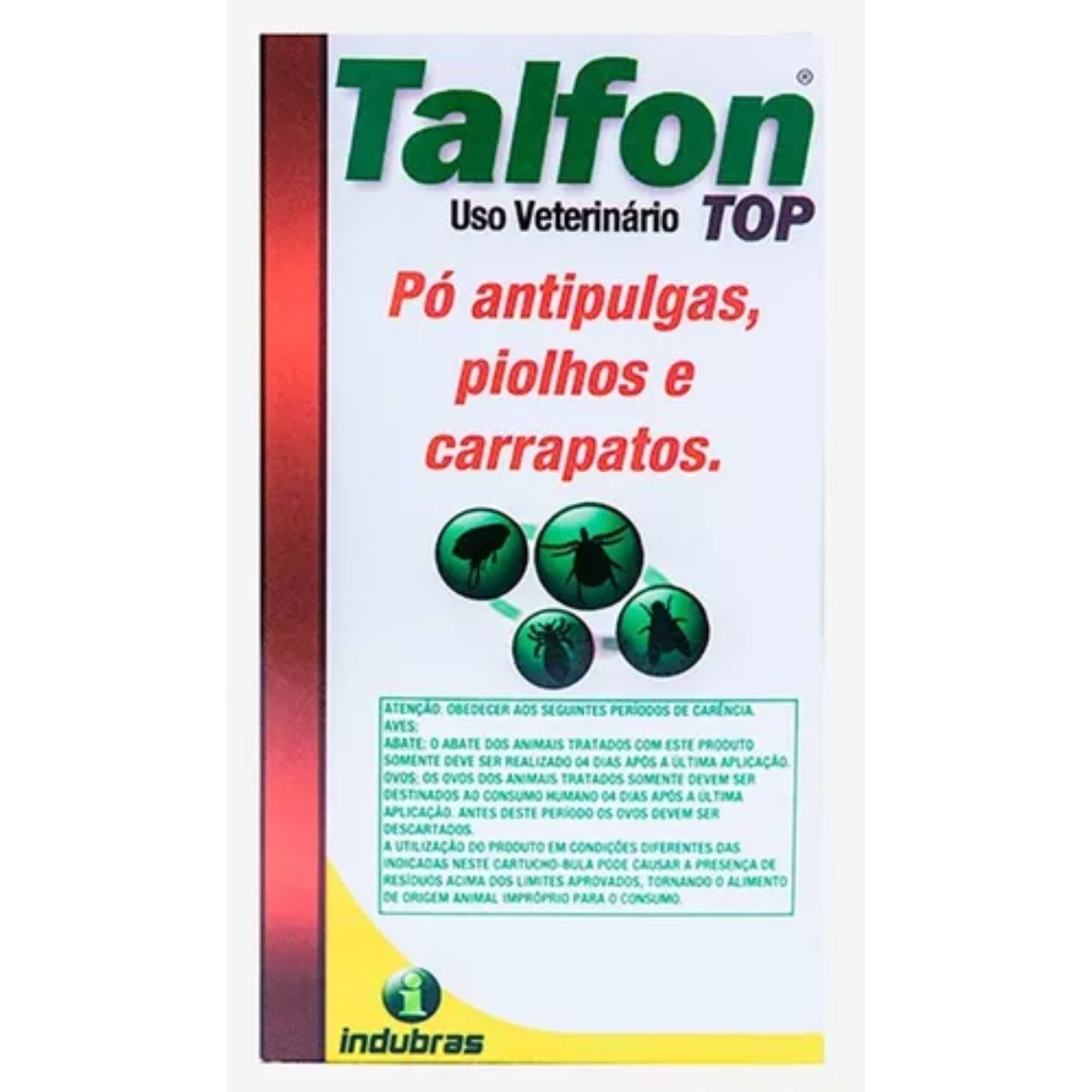 Matar Carrapato Com Pó Antipulgas Talfon Top 100g Cor Verde-limão - Imagem 3