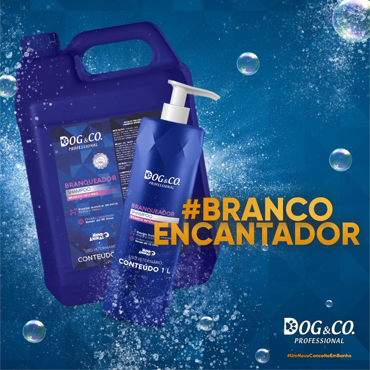 Dog&Co Professional Shampoo Branqueador 5l - Mundo Animal - Imagem 4
