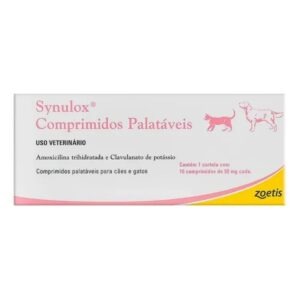 Synulox 50mg - Cx Com 10 Comprimidos - Zoetis