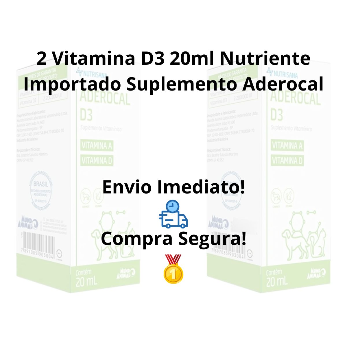 Kit 2 un Aderocal D3 20ml - Imagem 6