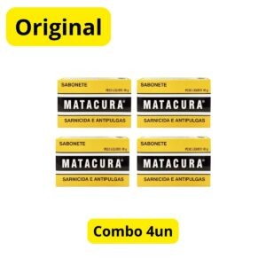 4un Sabonete Matacura Sarnicida e Antipulgas 80gr
