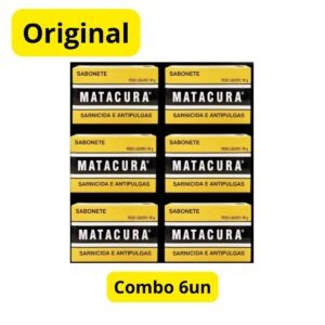 6un Sabonete Matacura Sarnicida e Antipulgas 80gr