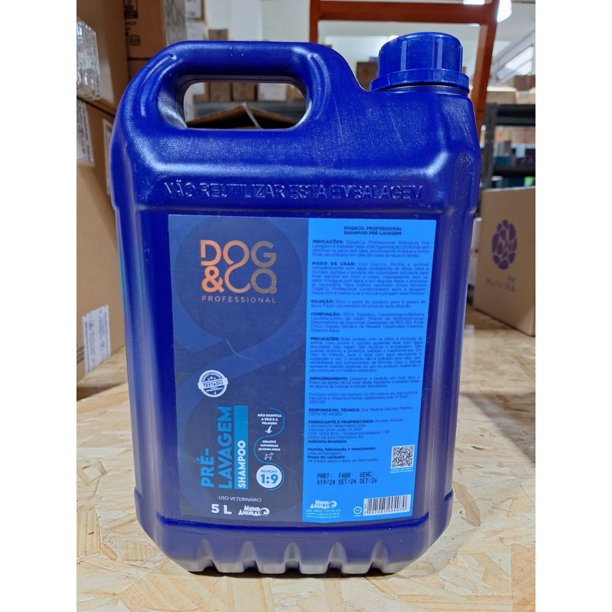 Dog&Co Professional Shampoo Pre - Lavagem 5l - Mundo Animal - Imagem 2
