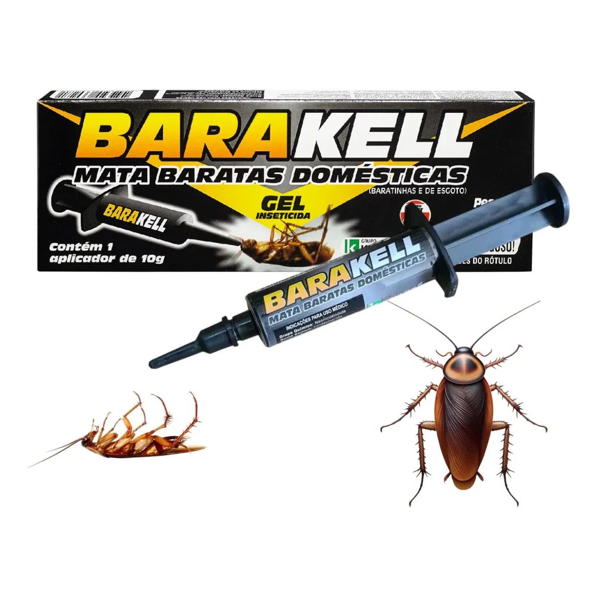 3 Barakell Gel 10g Eficaz Contra Baratas - Kelldrin - Imagem 3