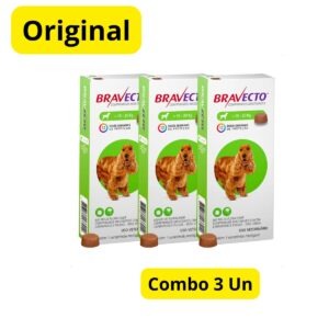 3 Bravecto 10kg a 20kg