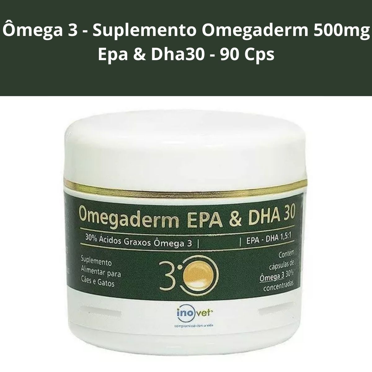 Omegaderm 30% 500mg 90cap - Imagem 2