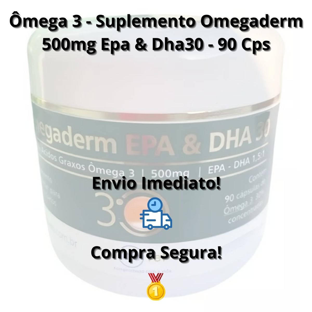 Omegaderm 30% 500mg 90cap - Imagem 5