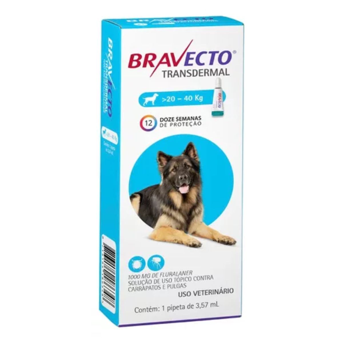 Bravecto Transdermal 20kg a 40kg