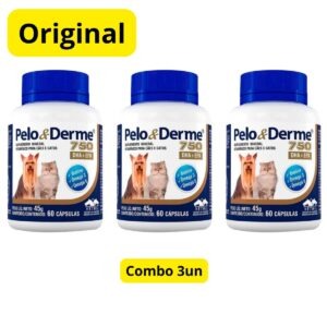 3un Pelo e Derme 750 60 capsulas - Vetnil