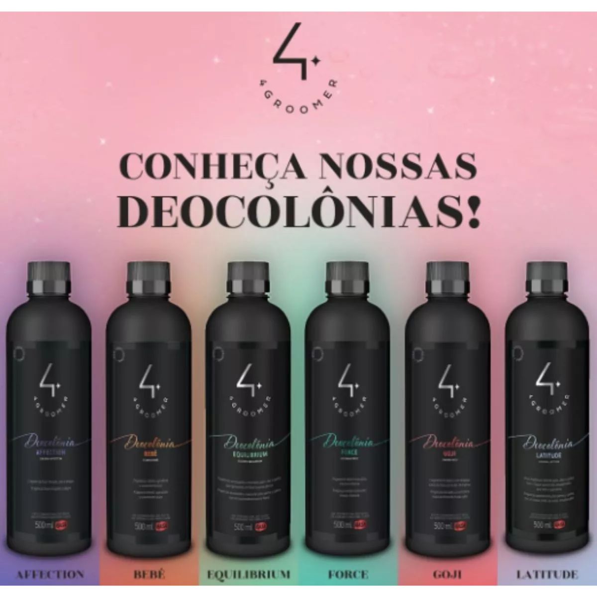 Deocolônia Force 4 Groomer Ibasa 500ml - Imagem 3