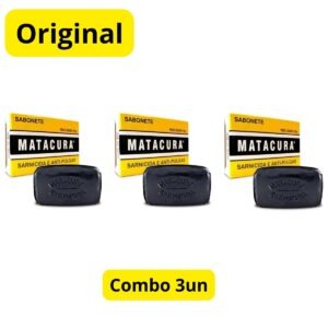 3un Sabonete Matacura Sarnicida e Antipulgas 80gr