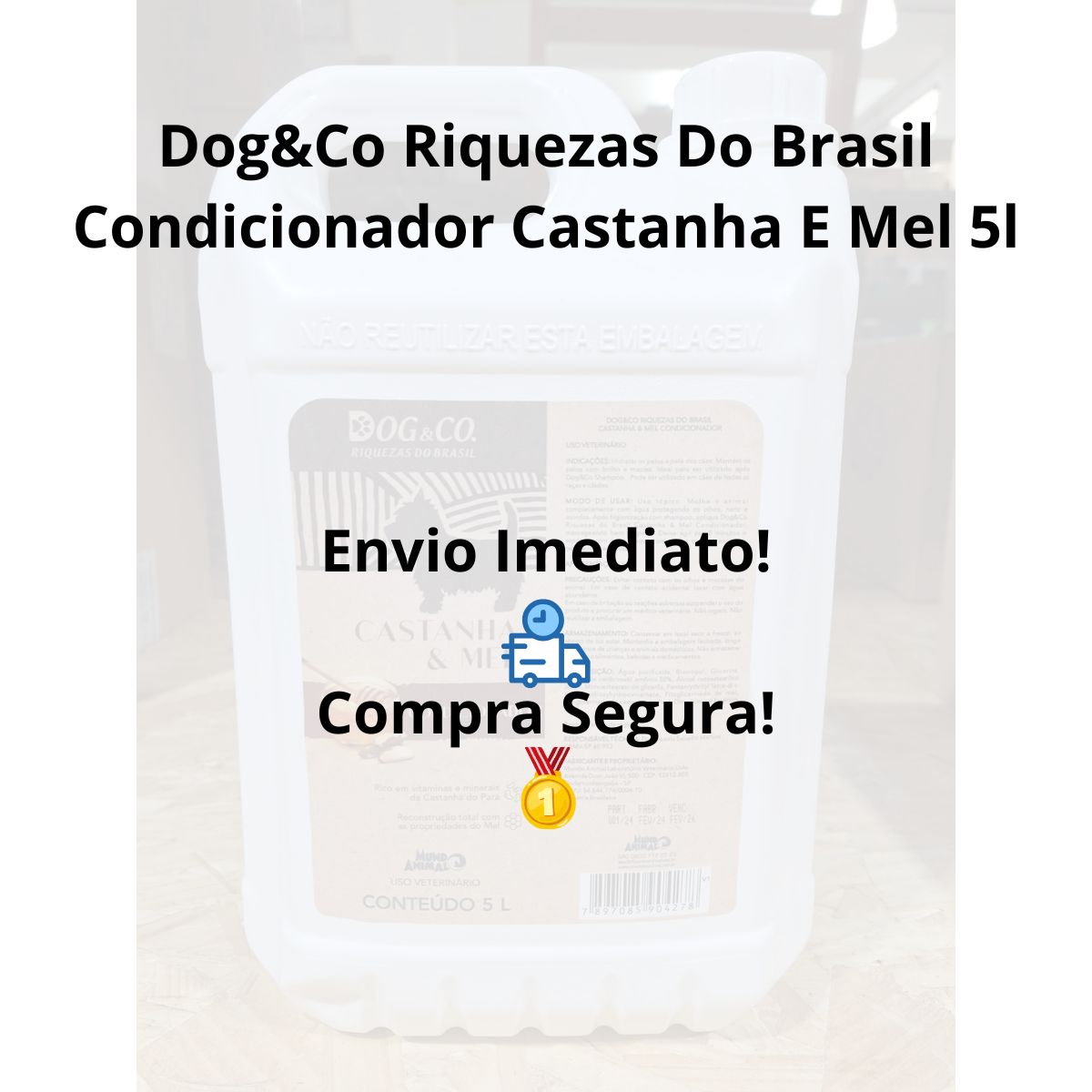 Dog&Co Riquezas Do Brasil Condicionador Castanha E Mel 5l - Imagem 5
