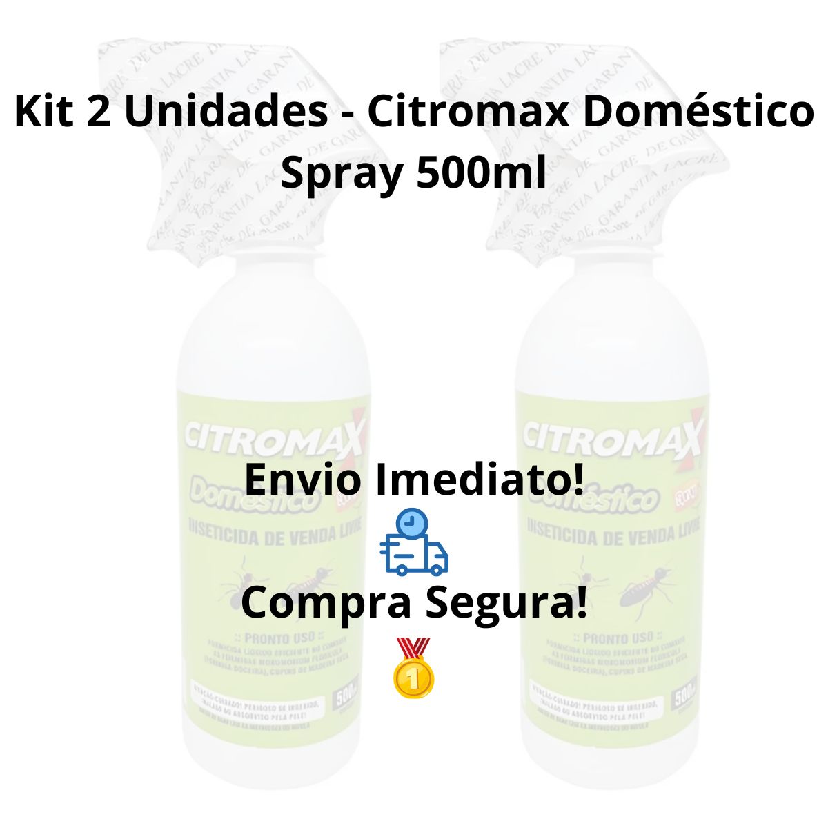 Kit 2 Unidades - Citromax Doméstico Spray 500ml - Imagem 5