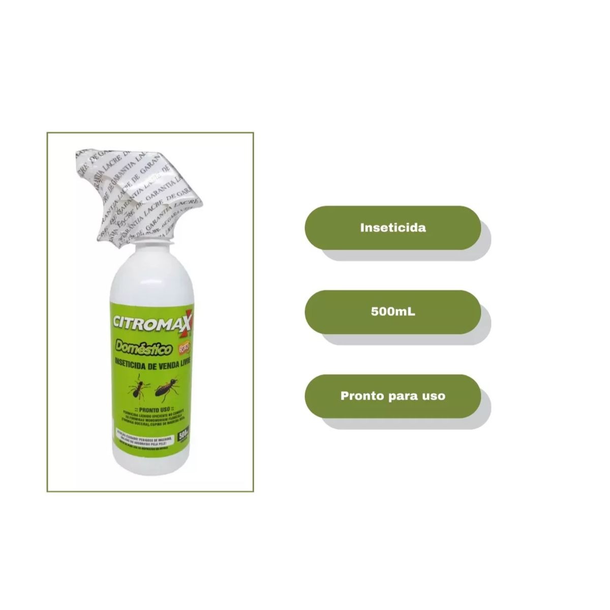 Kit 4 Unidades - Citromax Doméstico Spray 500ml - Imagem 2