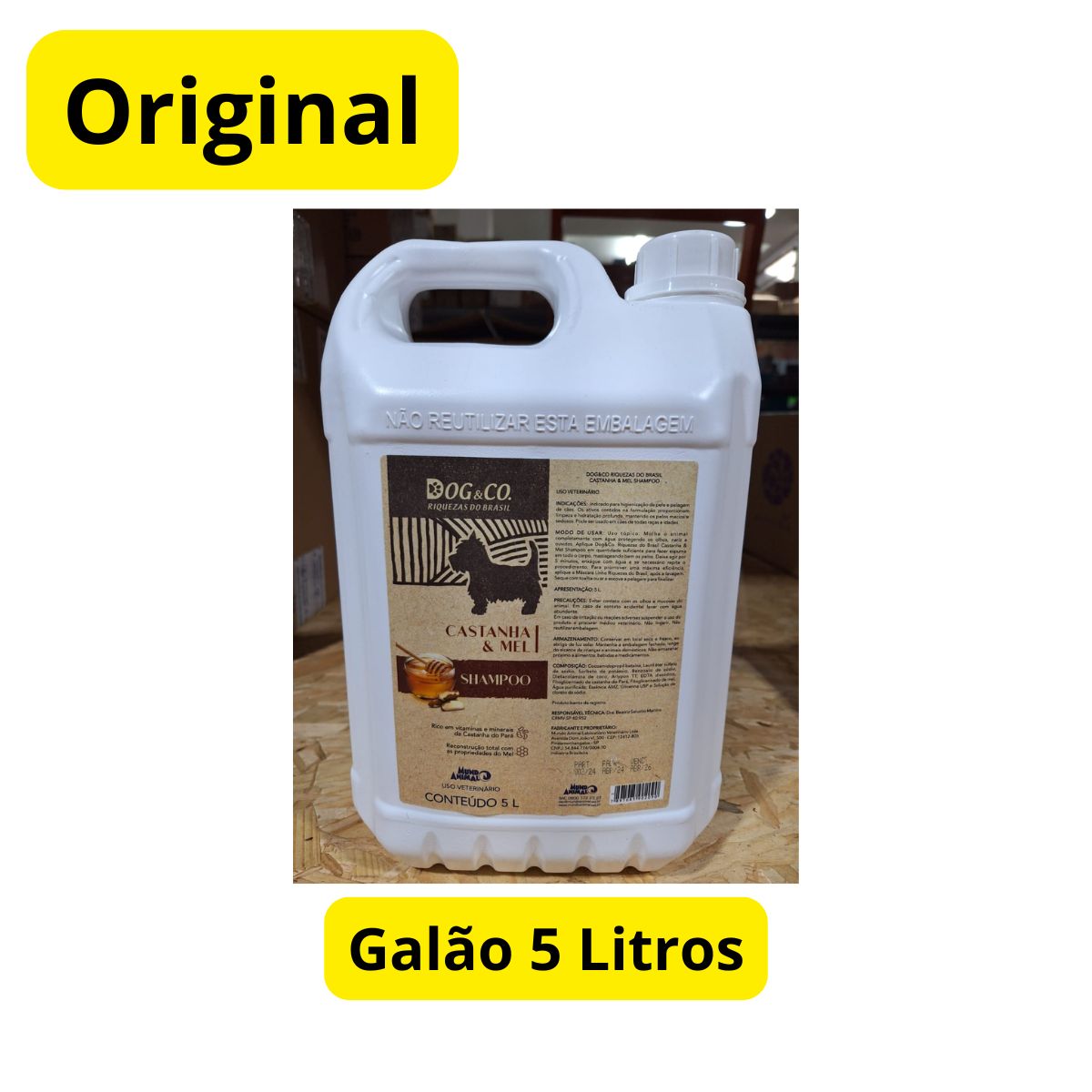 Dog&Co Riquezas Do Brasil Shampoo Castanha E Mel 5l