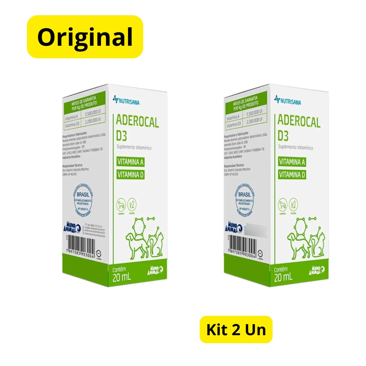 Kit 2 un Aderocal D3 20ml