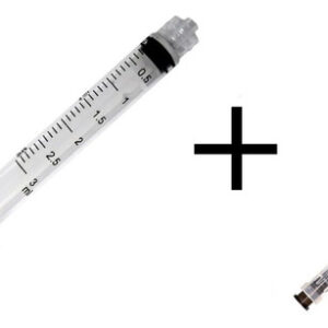 Kit com 10 Seringas 3ml Luer Lock + Agulha 0,7x25