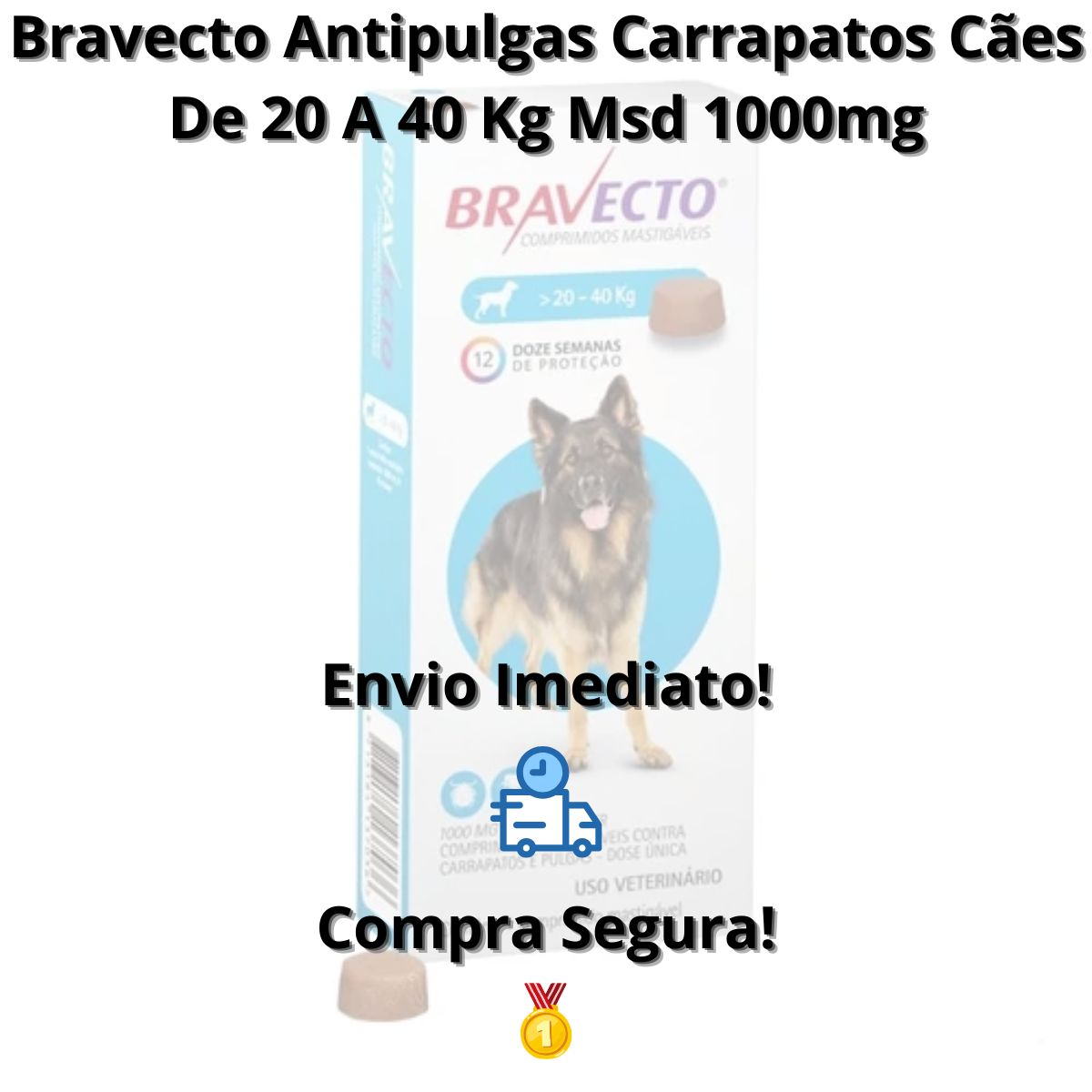 Bravecto 20kg a 40kg -MSD - Imagem 6