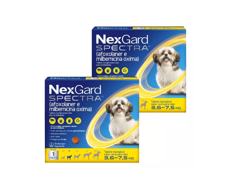 Kit 02 Nexgard Spectra P - 1 Comprimido