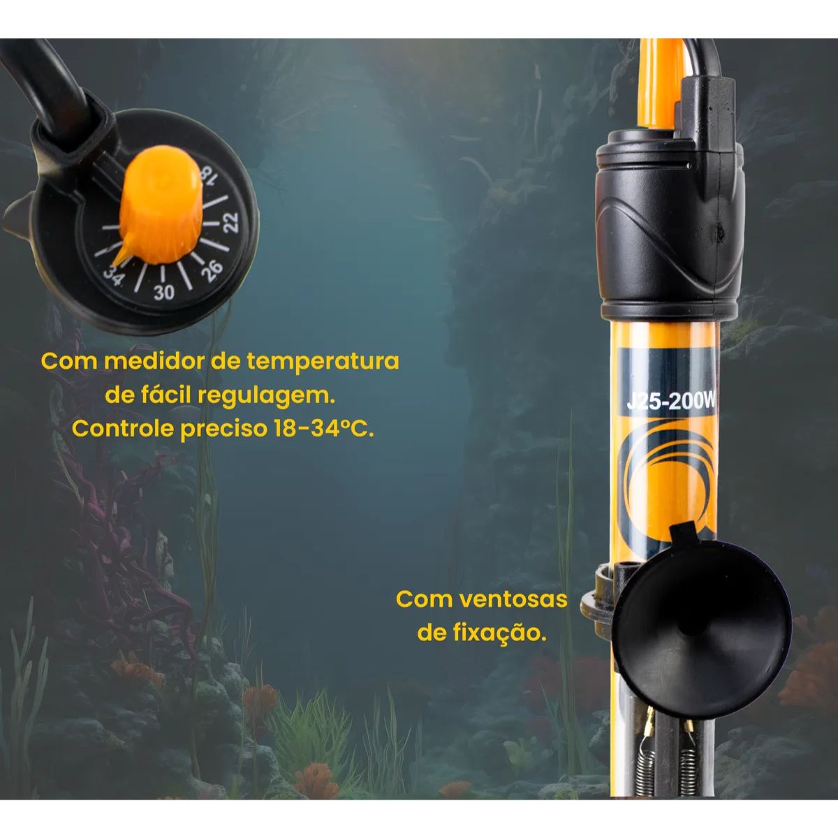 Kit 3 Termostato Oceantech X-6 300w 127v - Ocean Tech - Imagem 6