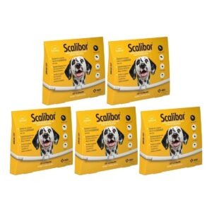 Kit 5 Scalibor Cães Grandes 65cm - MSD