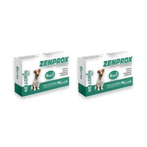 2un Zenprox 225mg Cães Pequeno Porte - Vermifugo 4 Em 1