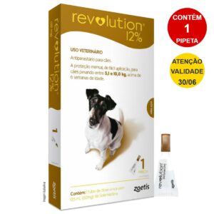 Revolution Marrom Antipulgas Cães De 5,1kg À 10kg 1 Pipeta